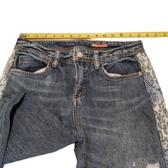 Pilcro Boyfriend Crop Jeans Womens size 26 Mid Rise Light Wash Straight Leg - Picture 7 of 14